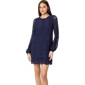 New without tags Lily Pulitzer navy eyelet dress